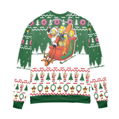 The Simpsons Santa Claus Version Christmas Pattern Ugly Christmas Sweater 2 The Simpsons Santa Claus Version Christmas Pattern Ugly Christmas Sweater 2
