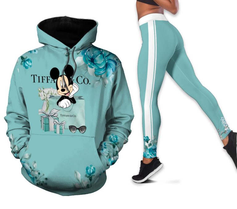 Tiffany Co Mickey Mouse Hoodie Legging Set Luxury For Women Disney ...