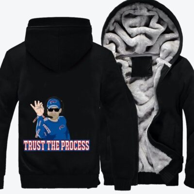 Trust The Process Football Fleece Zip Hoodie Jacket 3