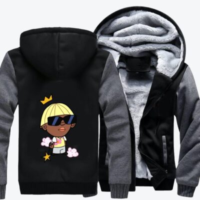Tyler The Creator With The Fairy Stick Hip hop Fleece Zip Hoodie Jacket 2