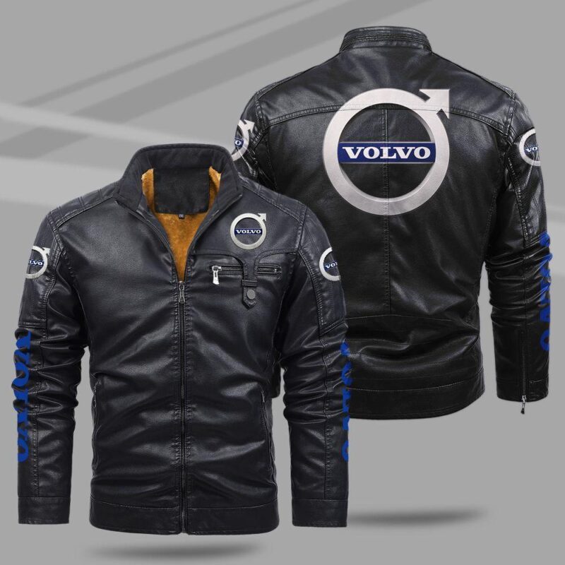 Volvo Fleece Leather Jacket TFLJ029