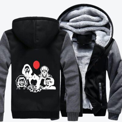 We Are The Villains Horror Film Fleece Zip Hoodie Jacket 2