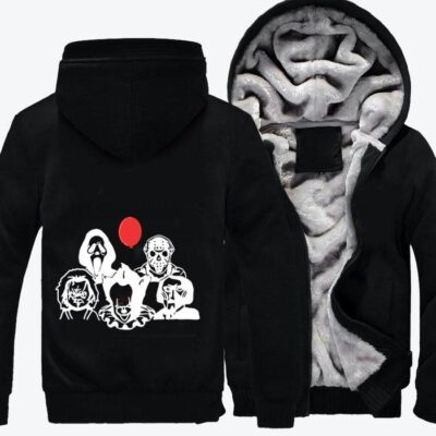 We Are The Villains Horror Film Fleece Zip Hoodie Jacket 3