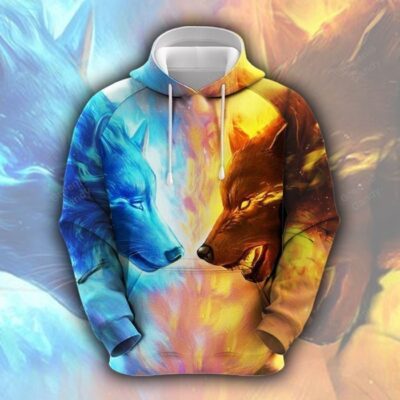 Wolves Unisex 3D Hoodie TSH571
