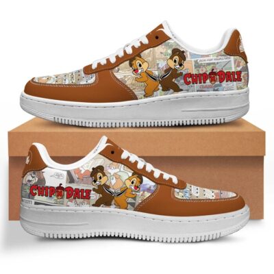 Chip And Dale Sneaker Disney Sneakers Unisex Classic Low Top Air Force 1 Shoes Converse Style Sneakers