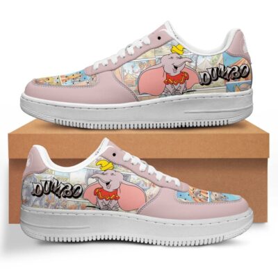 Dumbo Sneaker Disney Sneakers Unisex Classic Low Top Air Force 1 Shoes Converse Style Sneakers
