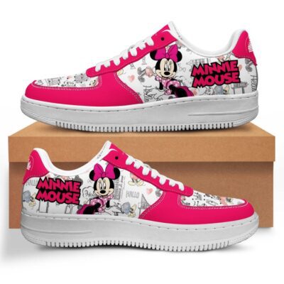 Minnie Mouse Sneaker Disney Sneakers Unisex Classic Low Top Air Force 1 Shoes Converse Style Sneakers