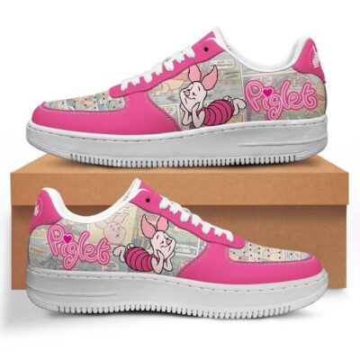 Piglet Sneaker Disney Sneakers Unisex Classic Low Top Air Force 1 Shoes Converse Style Sneakers