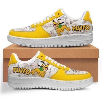 Pluto Dog Sneaker Disney Sneakers Unisex Classic Low Top Air Force 1 Shoes Converse Style Sneakers