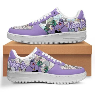 Ursula Sneaker Disney Sneakers Unisex Classic Low Top Air Force 1 Shoes Converse Style Sneakers