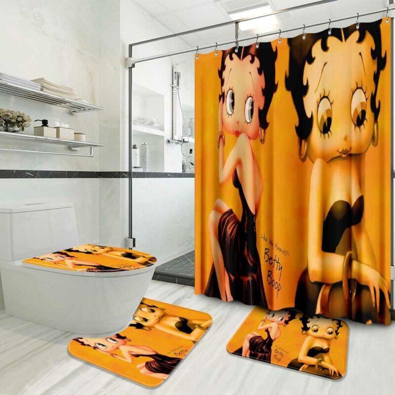 Cartoon Movies Betty Boop Bathroom Sets - Shower Curtain Set BRS147