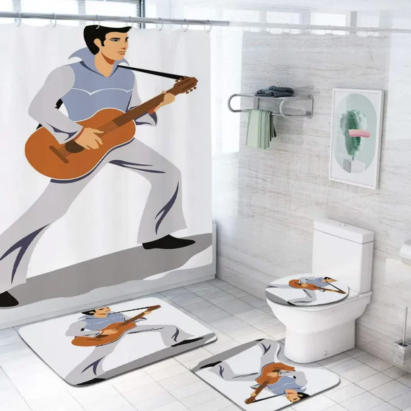 Famous Person Elvis Presley Customized Personalized Bathroom Sets BRS414