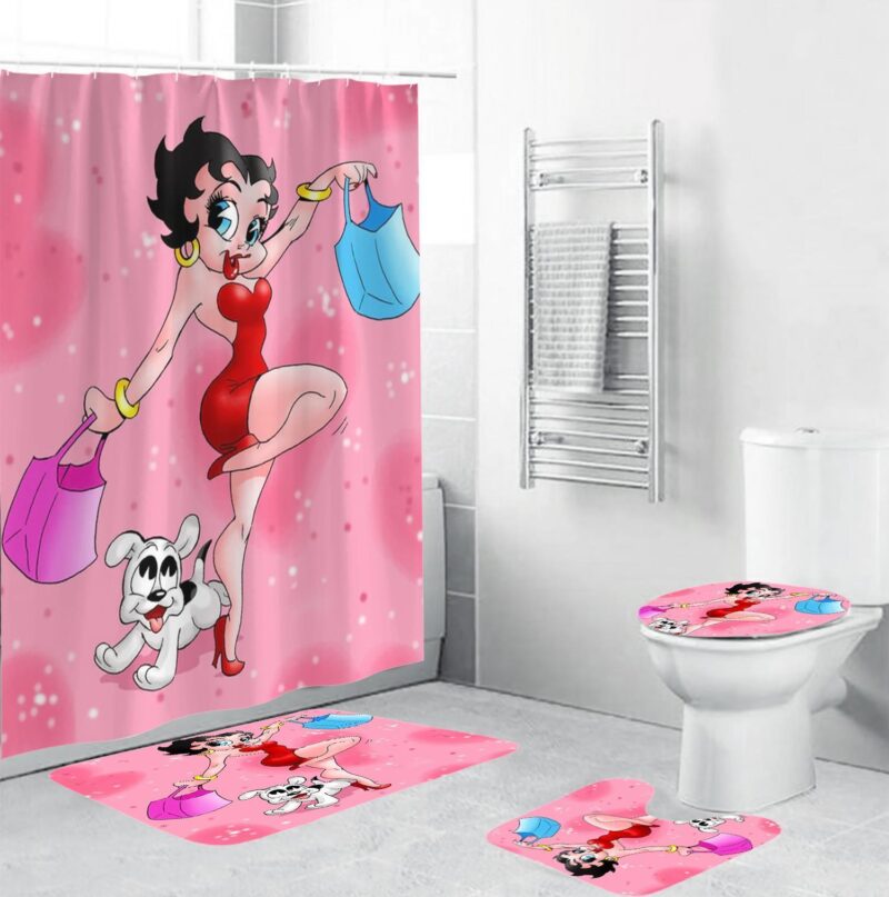 Funny Betty Boop Bathroom Sets - Shower Curtain Sets BRS038