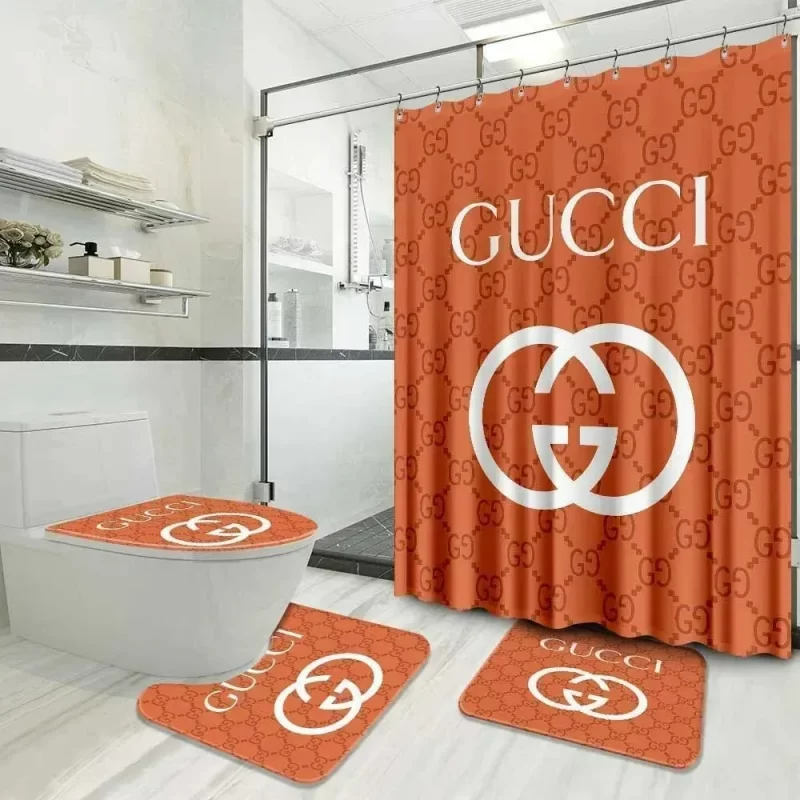 Gucci Luxury Bathroom Sets Limited Edition Orange Bathroom Sets BRS298