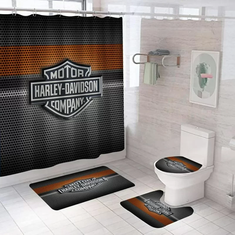 Harley Davidson Bathroom Sets - Shower Curtain Sets Ver BRS515