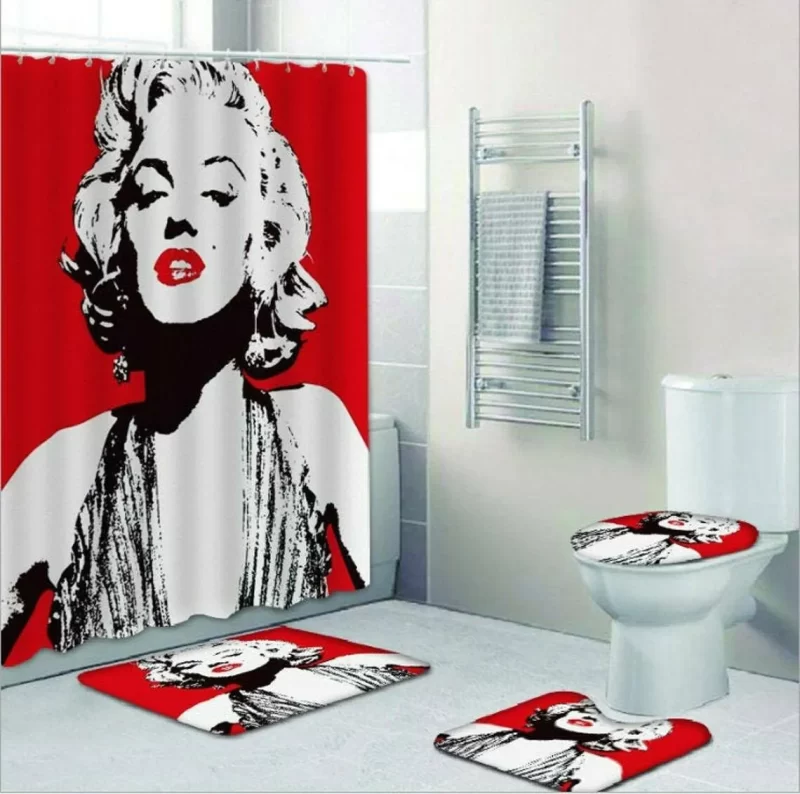 Marilyn Monroe Bathroom Sets Shower Curtain Set BRS424