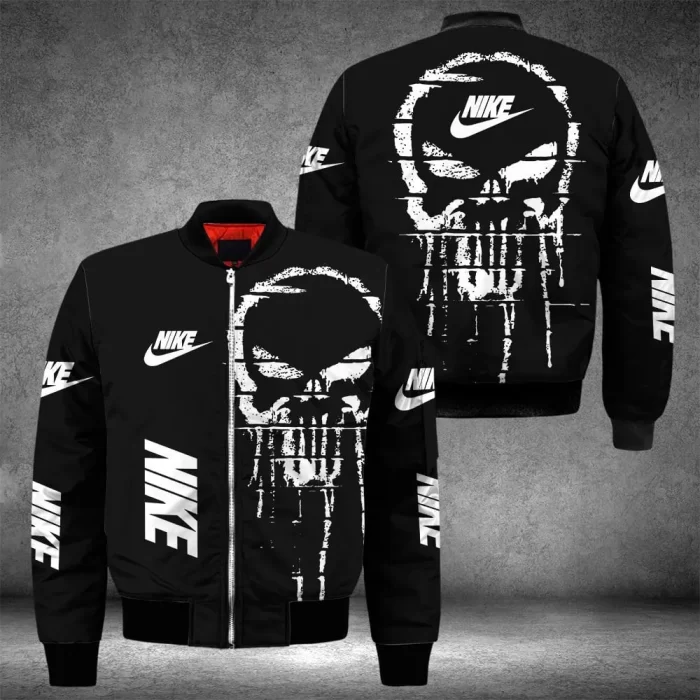 Nike Punisher Black Luxury Brand Bomber Jacket BJ04441