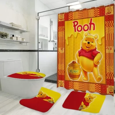 Pooh Disney Shower Curtains Bathroom Sets BRS482