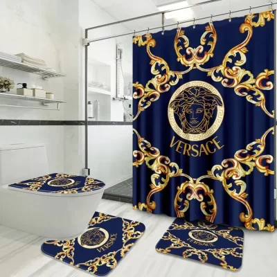 Versace Fashion Logo Limited Luxury Brand Bathroom Sets - Bathroom Decor - Waterproof And Keep Warm In Winter BRS206