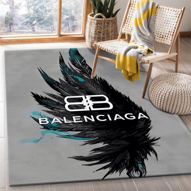 Balenciaga Luxury Premium Brand Fashion Area Rug Carpet Floor Decor Living Room RR2683