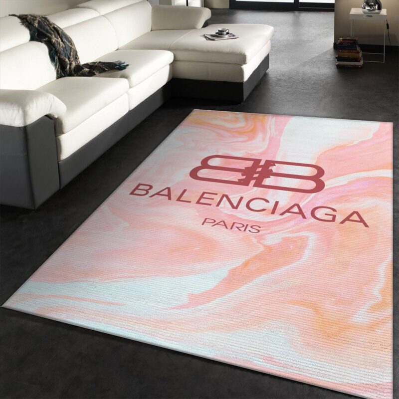 Balenciaga Paris Pinky Luxury Brand Fashion Area Rug Carpet Floor Decor Living Room RR2687