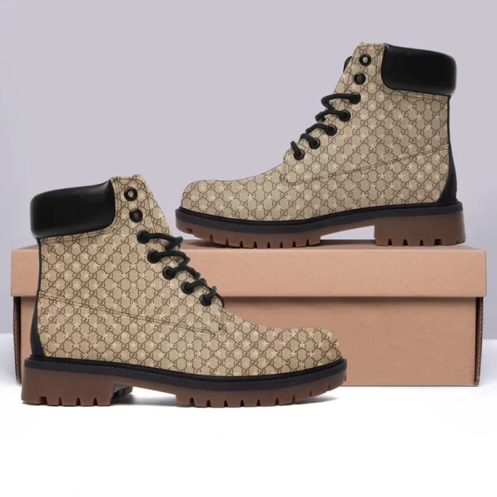 Gucci Beige Luxury Brand Boots Premium DCB006
