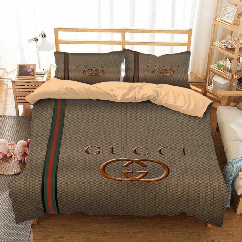 Gucci Golden Fashion Luxury Brand Bedding Set BS268