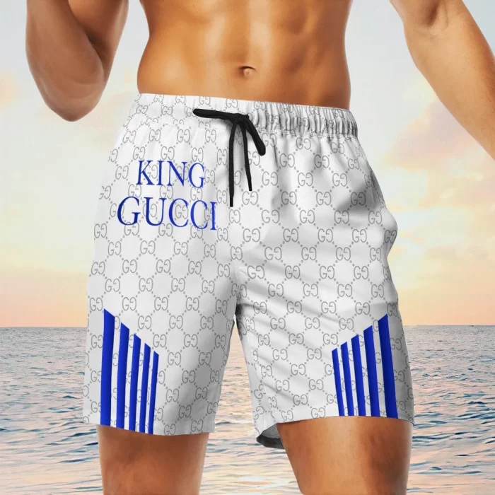 Gucci King White Luxury Brand Premium Fashion Shorts For Men