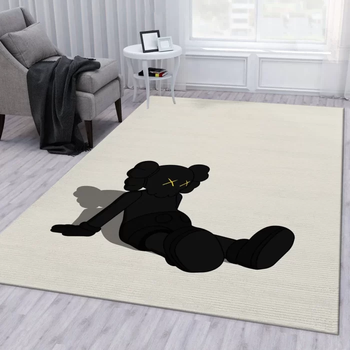 Kaws Holiday Black Area Rug Living Room Rug Carpet Floor Decor RR2848