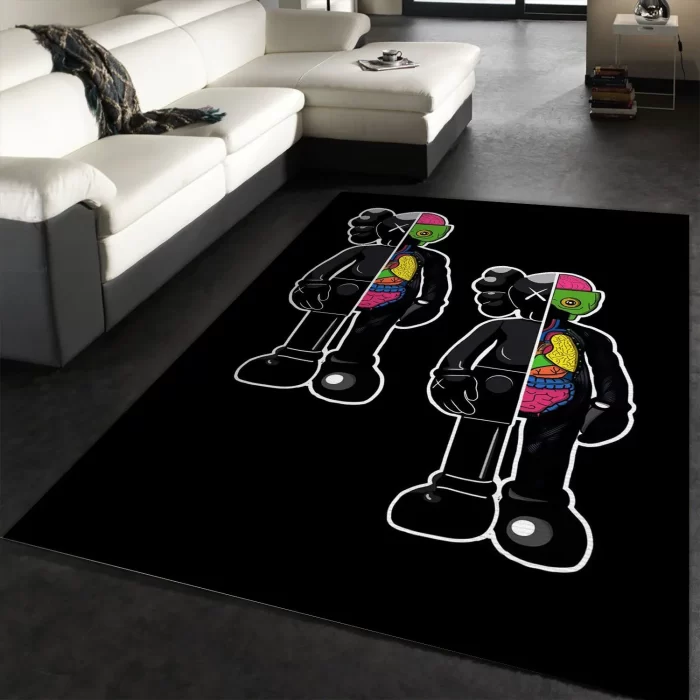 Kaws Rectangle Area Rug Living Room Area Rug Floor Decor Floor Decor RR2890