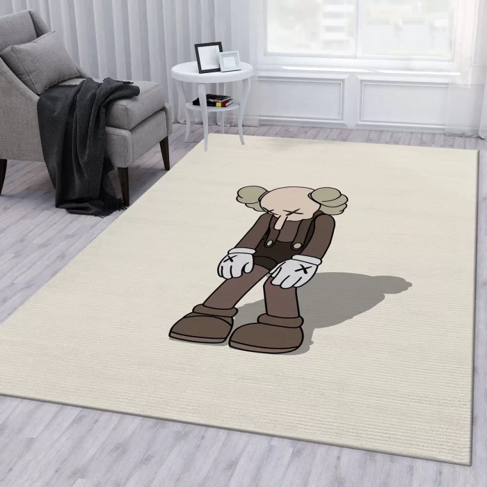 Kaws Small Lie Figure Area Rug For Christmas Bedroom Rug Carpet Floor Decor Floor Decor RR3185
