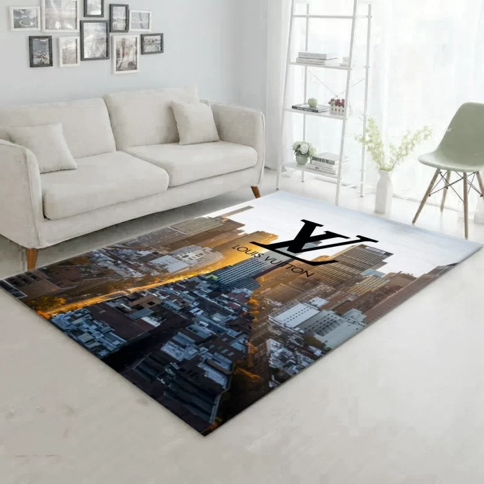 Louis Vuitton Cityscape Area Rug Living Room Area Rug Floor Decor Floor Decor RR2917