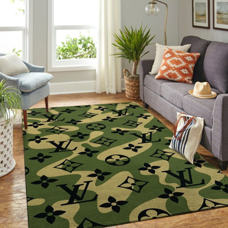 Louis Vuitton New Logo Luxury Area Rug Carpet Floor Decor RR2739