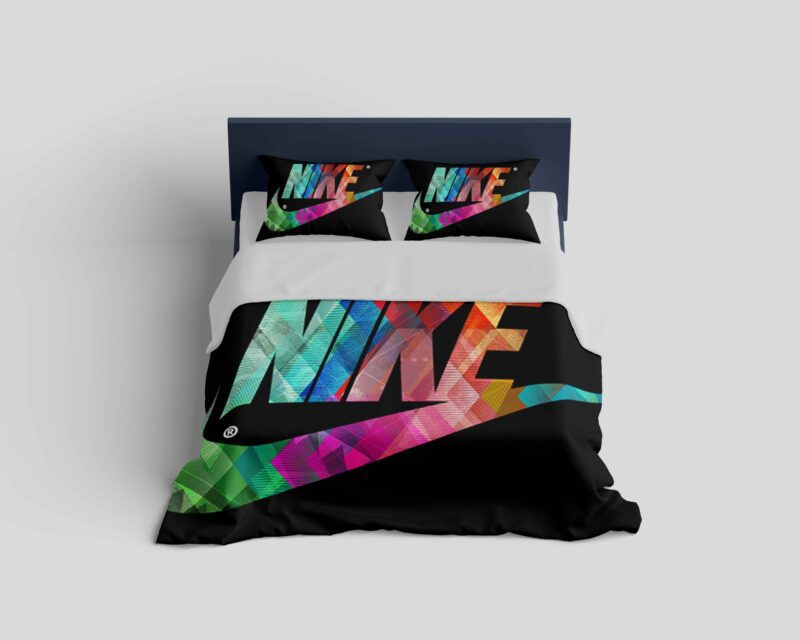 Nike Colorful Fashion Logo Luxury Brand Bedding Set BS254