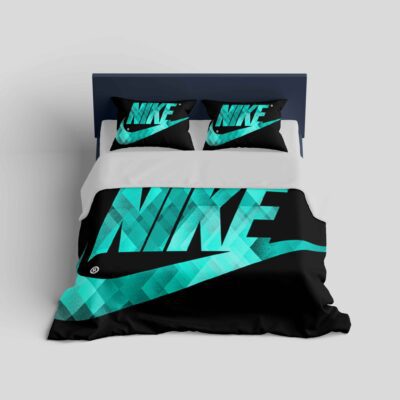 Nike Turquoise Fashion Logo Luxury Brand Bedding Set BS252