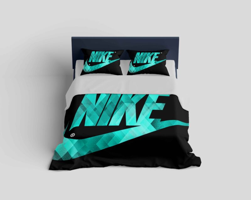 Nike Turquoise Fashion Logo Luxury Brand Bedding Set BS252