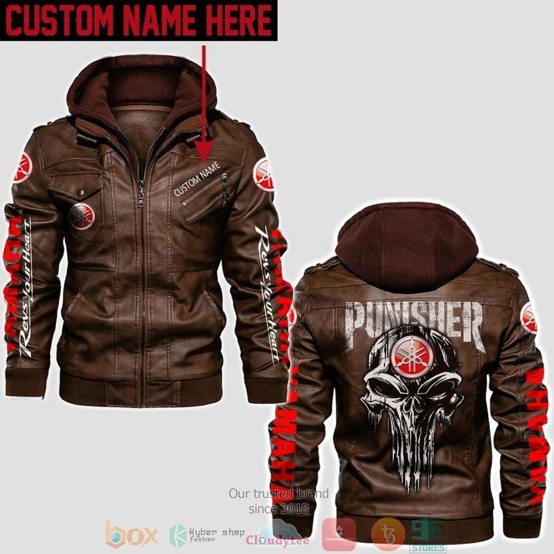 Personalized Yamaha Punisher Skull Leather Jacket LJ2197 – Let the ...