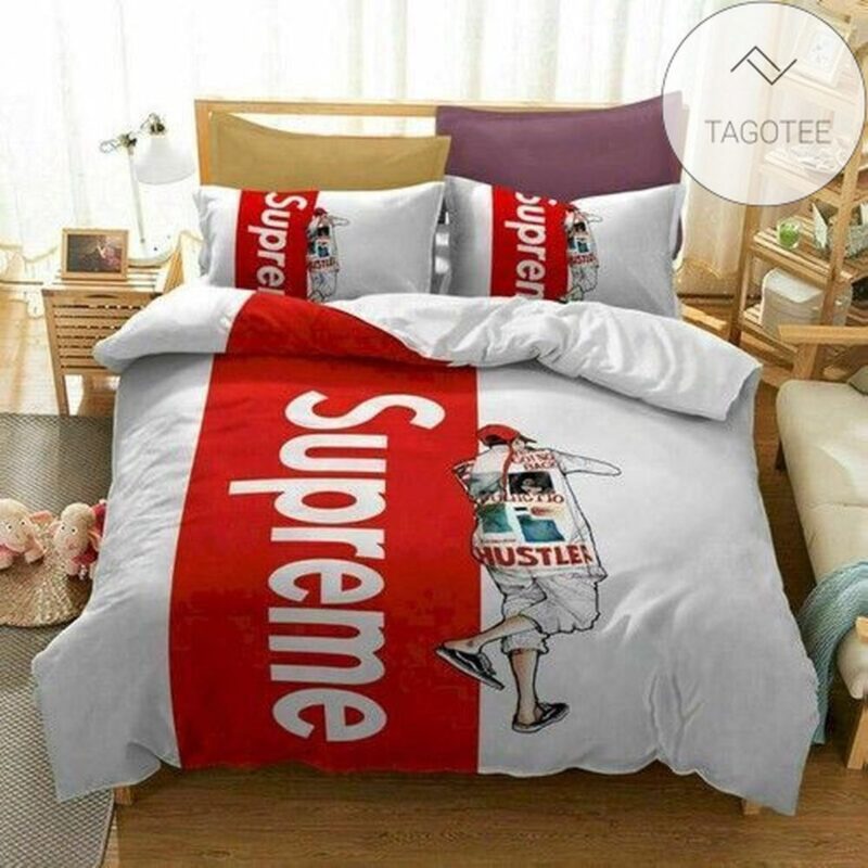 Supreme Hustler Fashion Luxury Brand Bedding Set BS273