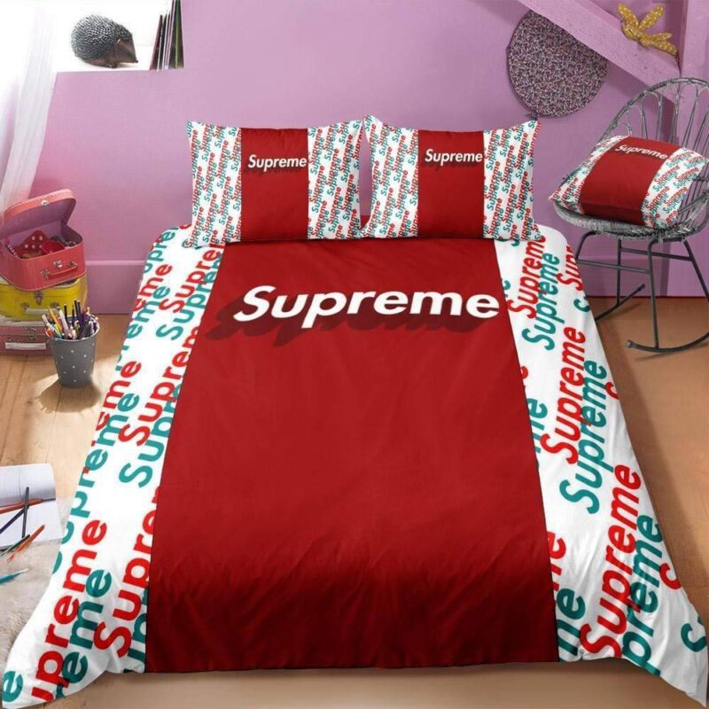 Supreme Red Luxury Brand Premium Bedding Set BS291