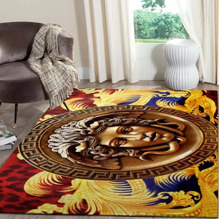 Versace Fashion Logo Limited Luxury Brand Area Rug Carpet Floor Decor RR3113