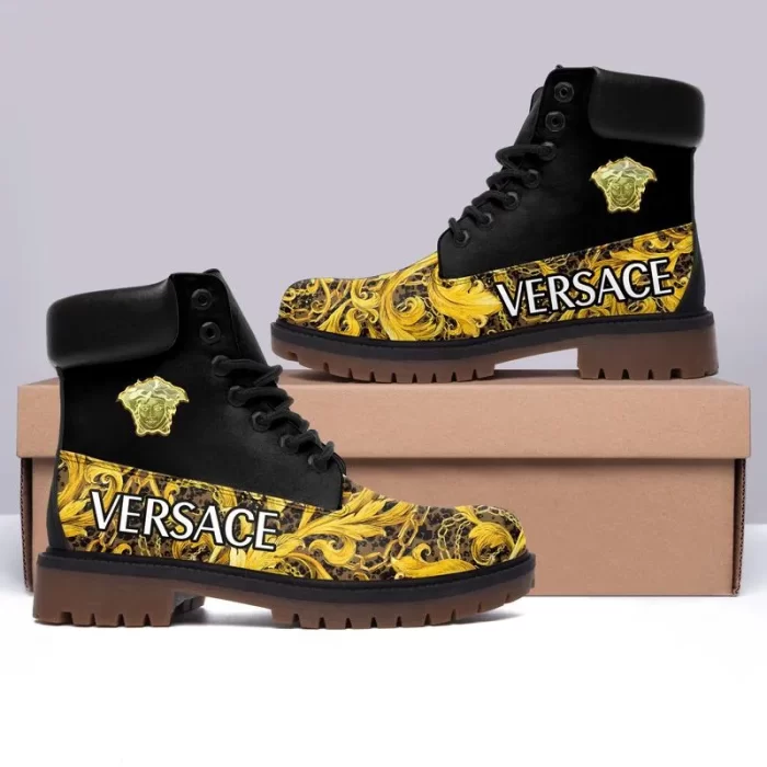 Versace Medusa Golden Luxury Brand Boots Premium DCB019