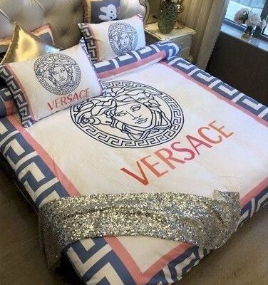 Versace New Fashion Logo Luxury Brand Bedding Set BS259