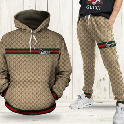 Gucci Hoodie Long Sweatpants Hot Trending Luxury Brand Outfit Sport For Men HLS005