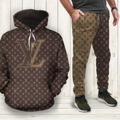 Louis Vuitton LV Hoodie Long Sweatpants Hot Trending Luxury Brand Outfit Sport For Men HLS010