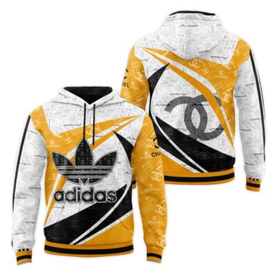 Adidas Chanel Unisex Hoodie Luxury Brand Gifts 2023 JH2187