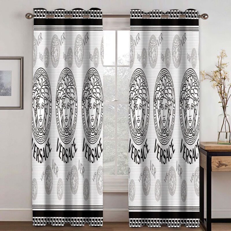 Gianni Versace White Premium Window Curtains Hot 2023 Set WC090