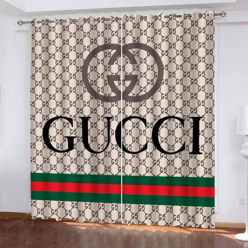 Gucci Luxury Curtain Premium Window Curtains Hot 2023 Set WC077