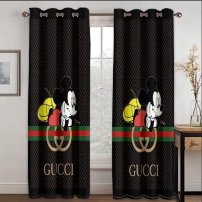 Gucci Mickey Mouse Disney Premium Window Curtains Hot 2023 Set WC072