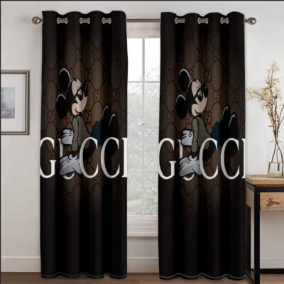 Gucci Mickey Mouse Disney Premium Window Curtains Hot 2023 Set WC074