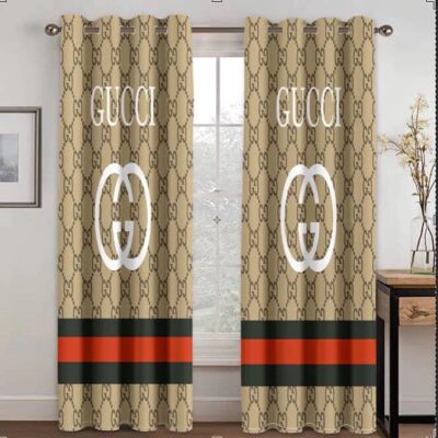 Gucci Stripe Premium Window Curtains Hot 2023 Luxury Curtain WC063